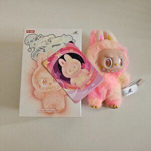 Pop Mart THE MONSTERS Labubu Big into Energy, Loyalty, Plush Pendant Pink